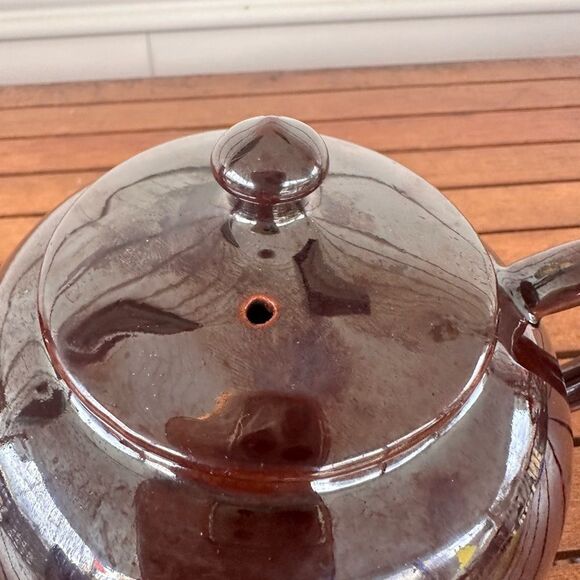 Beautiful vintage small brown teapot made in England - Picture 6 of 10